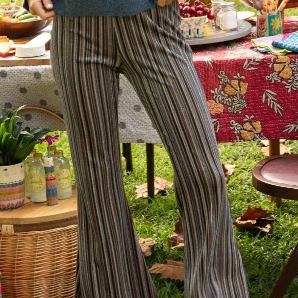 Natural Life Joplin Velvet Flare Pants - Size XS